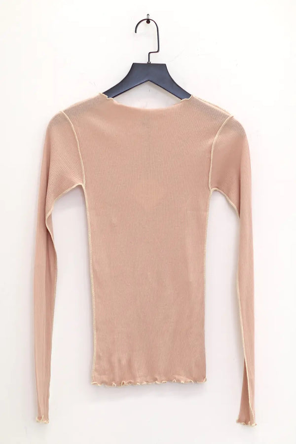 BASERANGE Ribbed Long Sleeve Top T-shirt TTVL Collection France BAS-TTVL-RB-SP24-HAPTIC TTVL